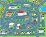 Driving Around Town Foldable Play Mat 60" x 48"