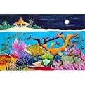 Starry Starry Night Canvas Wall Art - 33x21"
