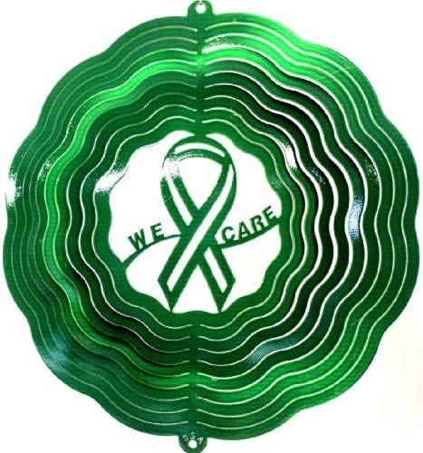 12" We Care Ribbon - Custom Printed - This Spinner Can Be Printed with Any Color. Please Allow At Least Seven Business Days for This Custom Order. Contact Us with the Custom Color of Your Choice or Note It in the Comment Box. Available Colors Include: Black, Blue, Brass, Chrome, Green, Purple, Raspberry, Red, Teal and Yellow (Spinner Here Is Pictured in Green) There May Be Very Slight Blemishes That Are Not Noticeable in the General Scheme of Things. They Will Still Come with Our Life Time Rust Proof Guarantee!! They Are Printed with a Corn Based Ink. Which Means We Have "Gone Green" in Our Process of Printing These Spinners. Made in the Usa, 18 Gauge Stainless Steel, Lifetime Rustproof Guarantee