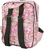 Bumble Bags Madeline Messenger Backpack Pink Paisley