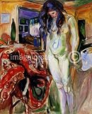 Edvard Munch Fine Art Poster Print Model by the Wicker Chair