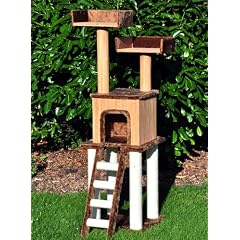 Bambus Kratzbaum mit H�hle und langen Kratzst�mmen - Bamboocat - 40196