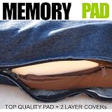 4 THICK 100% Orthopedic Top Grade Memory Foam Pad Pet Bed for Dog - Large 34X27 by dogbed4less