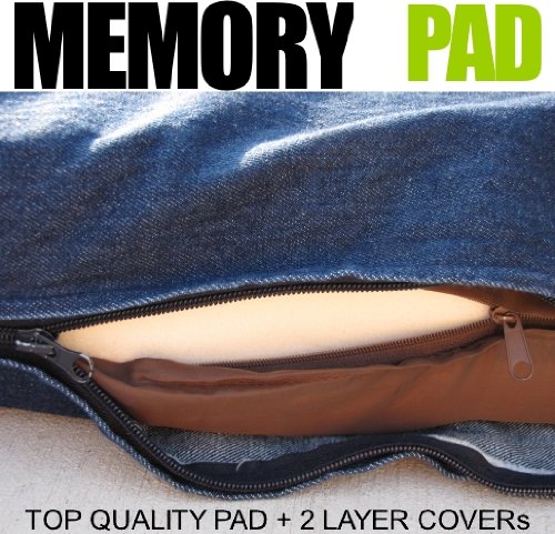 4″ THICK 100% Orthopedic Top Grade Memory Foam Pad Pet Bed for Dog – Large 34″X27″