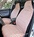 Happy Seat Car Seat Covers - Universal Fit Bucket Sporty Tan & Black Plaid Print Machine Washable Made in the U.S.A.