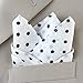Royal Silk White Polka Dot Silk Pocket Square 100% Silk - Full-Sized 16