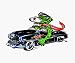 Monster Car Cool Hot Rod Sticker by Weiner Mobile Decal! Image
