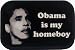 Mens OBAMA IS MY HOMEBOY Punk Rock Metal Belt Buckle
