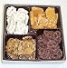 Gourmet Food : Scott's Cakes Large 4 Pack-Double Peanut Brittle & White and Dark Chocolate Pretzels