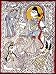 Asian Art Gallery Madhubani Folk Paintings for Wall Decoration Organic Color Paper 15 x 11 inches (seemadh020)