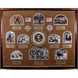 Mounted Memories 10 Presidents Framed Collage