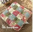 Shabby Chic Patchwork/quilted Soft Chair Pad W/filling