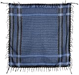 Keffiyeh Blue & Black Square Tactical Shemagh Scarf