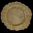 Sea Sponge Charger Dinner Plate (13"), Gold - 6 Pack