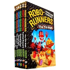 Robo-Runners 6 Books Collection Set Damian Harvey (1 - 6 Volume) (The Tin Man, Tunnel Racers, Razor bites, Powerball, The Ghost Sea, Aquanauts)