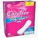Carefree Body Shape Pantiliners, Unscented Long Flat Pads - 46/Pack, 8 Packs