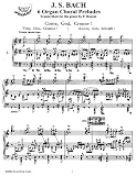 Bach J.S. 6 Organ Choral Preludes (Arr. by F. Busoni): Instantly download and print sheet music