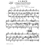 Bach J.S. 6 Organ Choral Preludes (Arr. by F. Busoni): Instantly download and print sheet music book cover