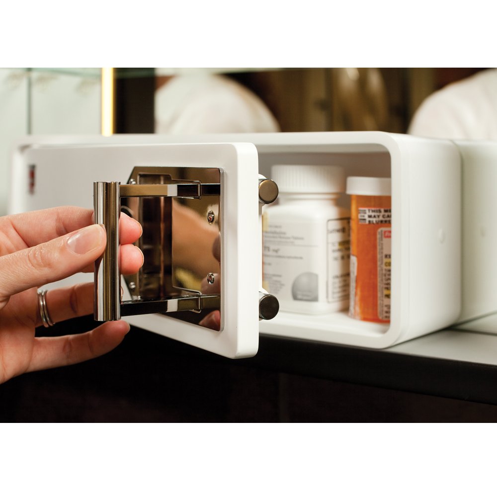 Medicine SafeLock box to secure prescription medicationfits inside
