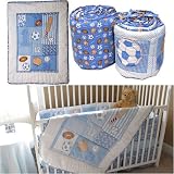 Review Luvable Friends 40010 / Luvable Friends 4-Piece Bedding Set - Sports Theme