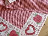 Produkt-Bild: TISCHDECKE ROMANTIK ROSEN BAUMWOLLE 100 X 100 cm