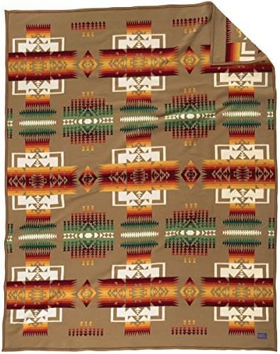 Pendleton Chief Joseph Blanket Khaki, One Size by Pendleton Woolen Mills
