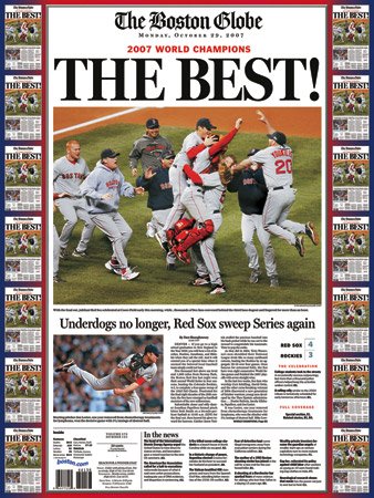 Buy Boston Redsox Boston Globe the Best 2007 Jigsaw Puzzle 550 Pieces by White Mountain Puzzles now!