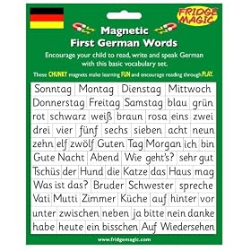 Magnetic First German Words