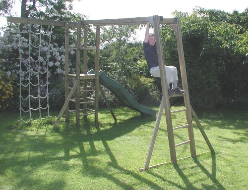 Childrens Toyshop  Toys : Active Outdoor Toys - Monkey Bars with Slide