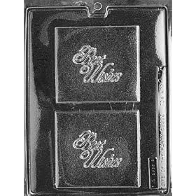 BEST WISHES Greeting Cards Candy Mold Chocolate by CybrTrayd