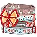 Blueberry Pet 4 Patterns Christmas Moments of Fantasy Embrace Nature Designer Adjustable Bowtie Dog Collar, Large, Neck 18