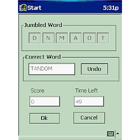 "Pocket Word Jumble - 3" for Pocket PC 2002