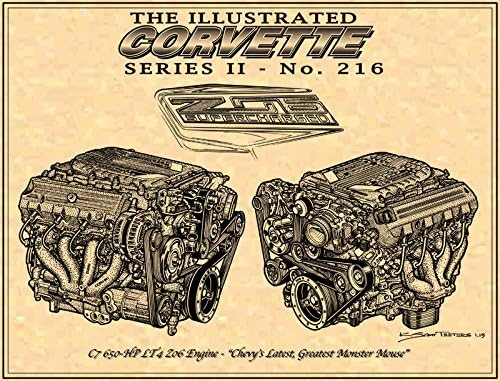 C7 Chevrolet Z06 Corvette LT4 Engine