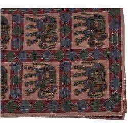 Cotton Bed Cover Wood Block Print Home Accessories (bcov487)