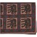 Cotton Bed Cover Wood Block Print Home Accessories (bcov487)