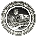 PTS America 222 Fifth Slice of Life Lunar Barbecue 10-1/5-inch Dinner Plate
