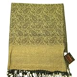 Glittering Paisley Women's Shawl - Party Scarf - All that sparkles