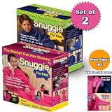 SNUGGIE FOR KIDS WITH SLIPPER SOCKS (SET OF 2) 1-PINK AND 1-BLUE