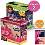 SNUGGIE FOR KIDS WITH SLIPPER SOCKS (SET OF 2) 1-PINK AND 1-BLUE