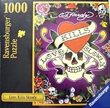 Ravensburger Puzzle Love Kills Slowly by Ed Hardy 1000 Piece Puzzle