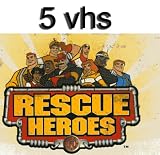 rescue heroes set 5 vhs: Fisher Price Rescue Heroes Two Action Packed Episodes: Houston We Have A Problem and Trapped Beneath The Sea, Rescue Heroes: Underwater Nightmare/Eye of the Storm, Rescue Heroes--last Stop+rockstar on the Rocks, Rescue Heroes Electrical Storm, Rescue Heroes: Cave In