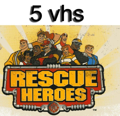 rescue heroes set 5 vhs: Fisher Price Rescue Heroes Two Action Packed Episodes: Houston We Have A Problem and Trapped Beneath The Sea, Rescue Heroes: Underwater Nightmare/Eye of the Storm, Rescue Heroes--last Stop+rockstar on the Rocks, Rescue Heroes Electrical Storm, Rescue Heroes: Cave In