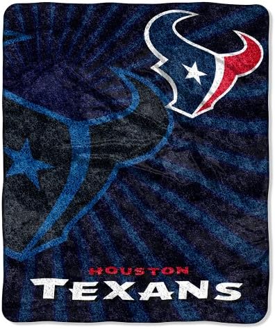 NFL Houston Texans Strobe Sherpa Throw, 50 x 60-Inch, Red