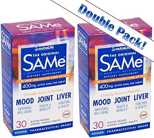 Nutralife SAMe 400mg - Double Pack (60)