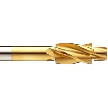 Alvord Polk 471 High-Speed Steel Counterbore, Built-In Pilot, TiN Coating