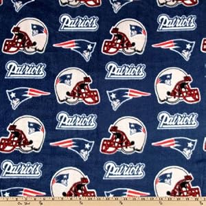 60-Wide-NFL-Fleece-New-England-Patriots-Blue-Fabric-By-The-Yard
