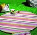 Picknickdecke rund Fleecedecke Campingdecke