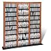 Prepac Triple Width Barrister Audio Video Storage Cabinet - Cherry and Black - MB-1200