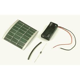 Sunbender Build-It-Yourself Solar Battery Charger Kit for 2 AAA's - 50mA