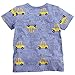 Metee Dresses Boy's Short Sleeve Cotton T-Shirts Car Print Tops